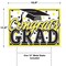 6 Pack Bulk Plastic Yellow Congrats Grad Graduation Party Yard Sign